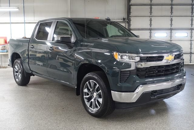 2026 Chevrolet Silverado 1500 LT (2FL) in Cypress Gray — front three-quarter view