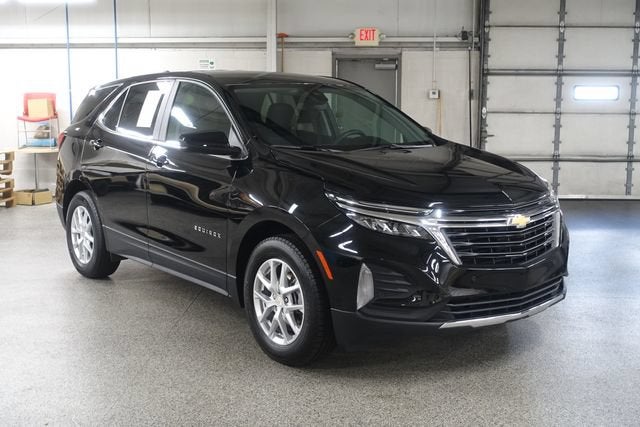 2024 Chevrolet Equinox LT in Mosaic Black Metallic — front three-quarter view