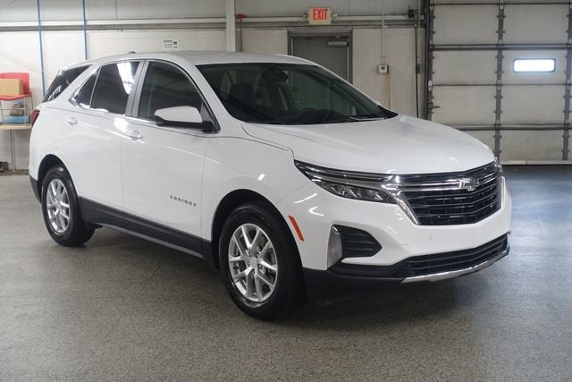 2024 Chevrolet Equinox LT in Summit White — front three-quarter view