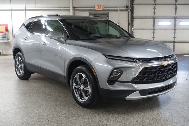 2024 Chevrolet Blazer 2LT in Sterling Gray Metallic — front three-quarter view